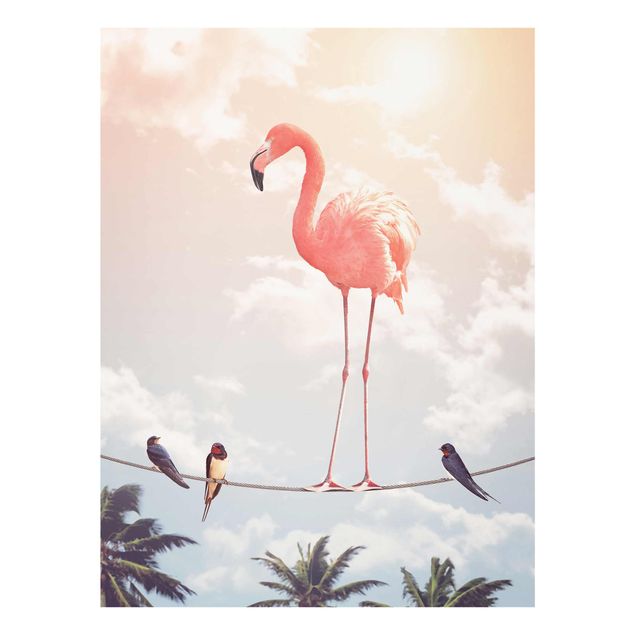 Prints floral Sky With Flamingo