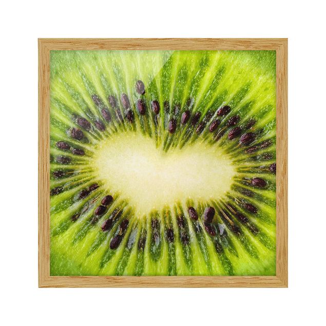 Prints green Kiwi Heart