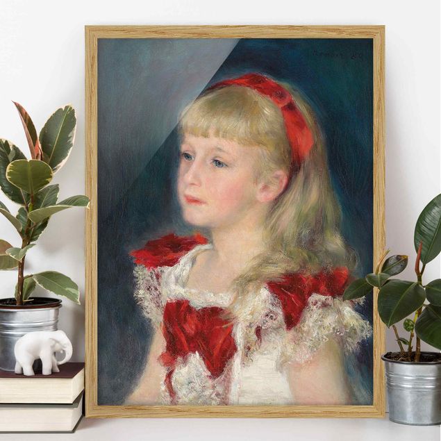 Kitchen Auguste Renoir - Mademoiselle Grimprel with red Ribbon