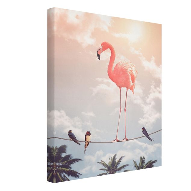 Art posters Sky With Flamingo