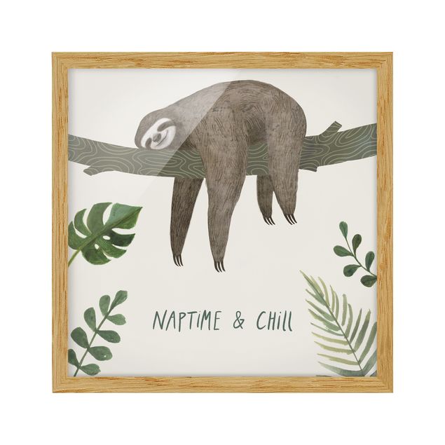 Framed quotes Sloth Sayings - Chill