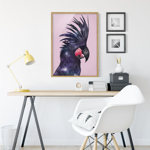 Canvas art Cockatoo With Galaxy