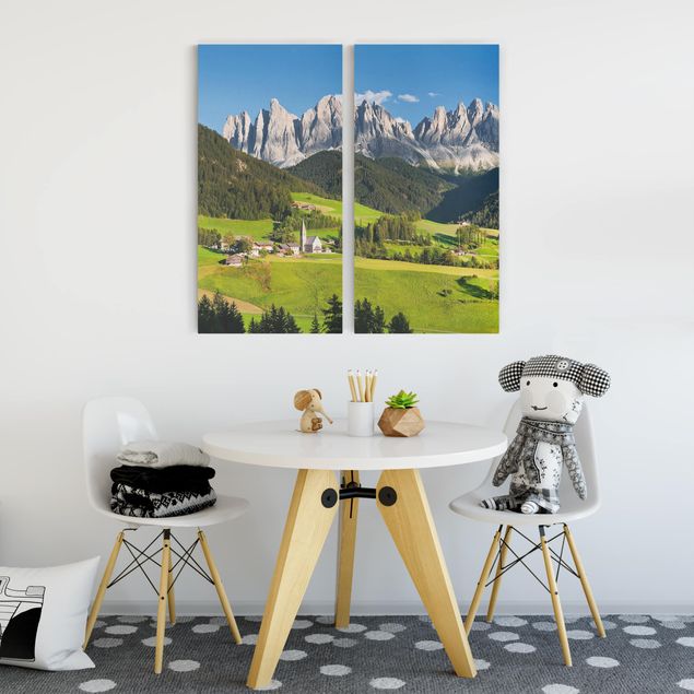 Prints landscape Odle In South Tyrol