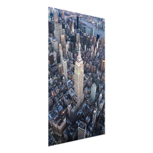 Glass prints architecture and skylines Empire State Of Mind