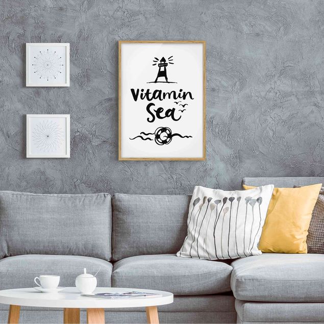 Framed quotes Vitamin Sea