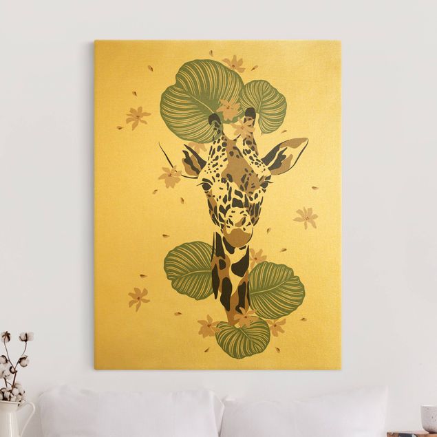 Giraffe print Safari Animals - Portrait Giraffe