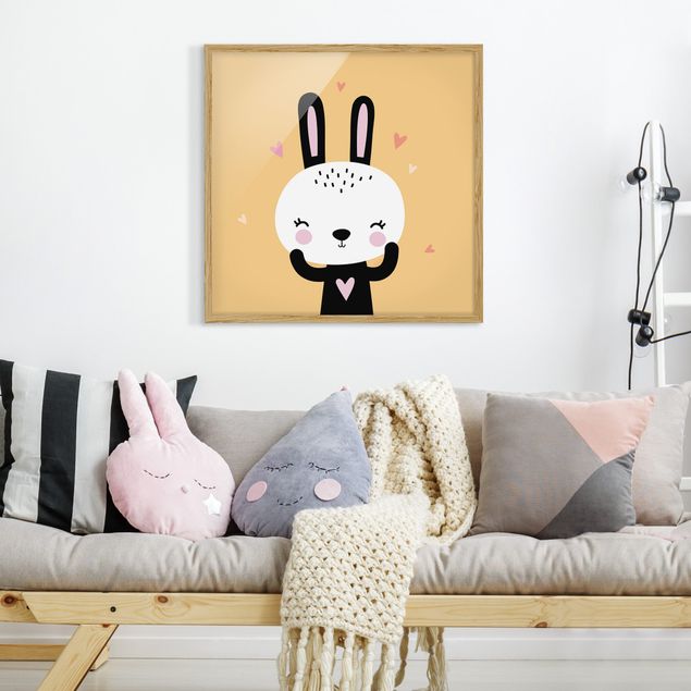 Animal wall art The Happiest Rabbit