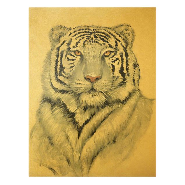 Prints Portrait White Tiger II