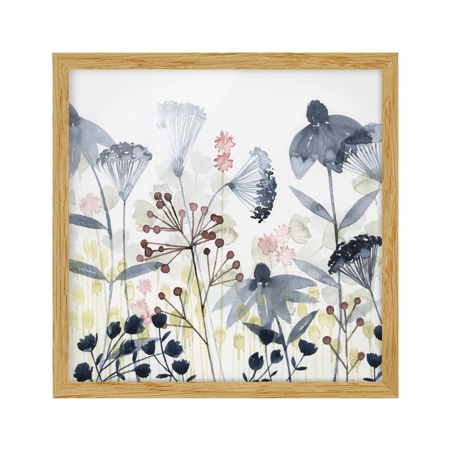 Flower pictures framed Wildflower Watercolour I