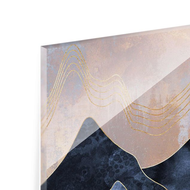 Contemporary art prints Golden Dawn Over Mountains
