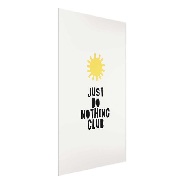 Art posters Do Nothing Club Yellow