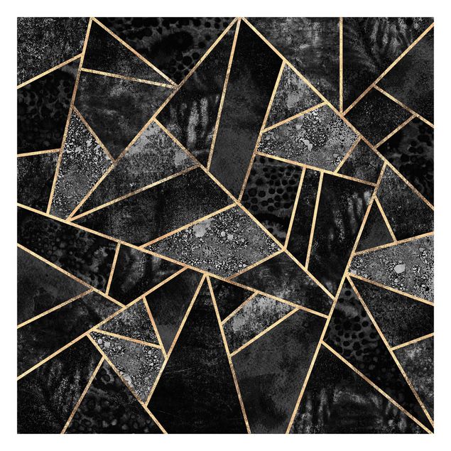 Wallpapers black Grey Triangles Gold