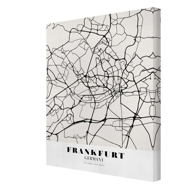 Prints Frankfurt City City Map - Classical