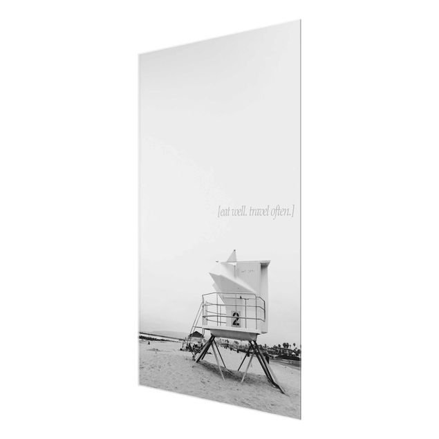 Glass prints beach Poetic Landscape - Travel