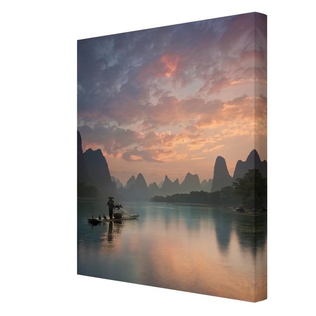 Contemporary art prints Sunrise Over Chinese River