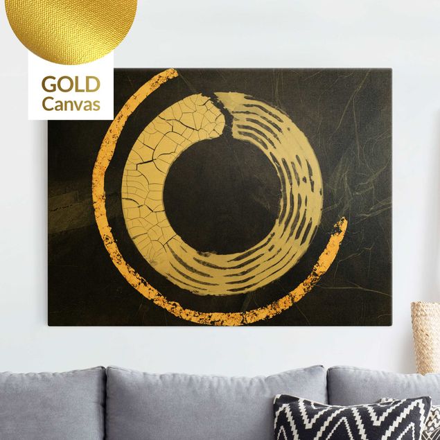 Abstract canvas wall art Phylum Gold