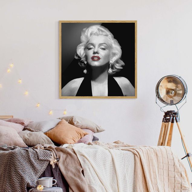 Retro wall art Marilyn With Red Lips