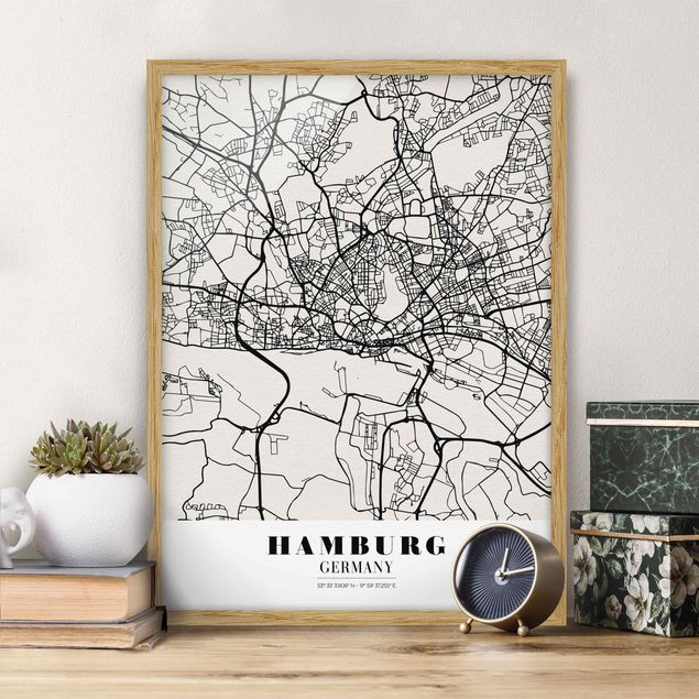 Kitchen Hamburg City Map - Classic