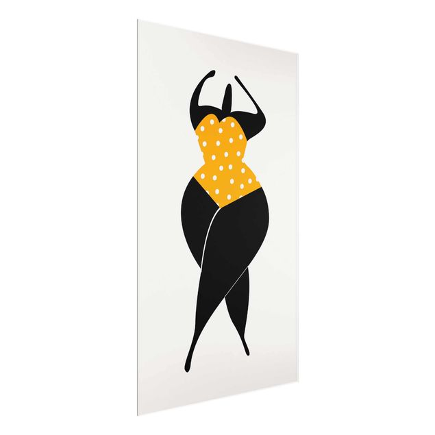 Contemporary art prints Miss Dance Yellow