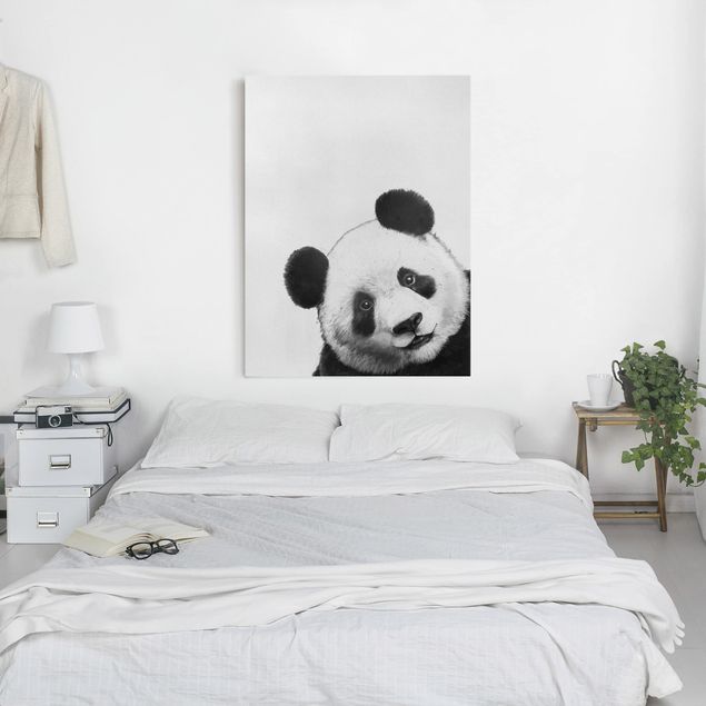 Kitchen Illustration Panda Black And White Drawing