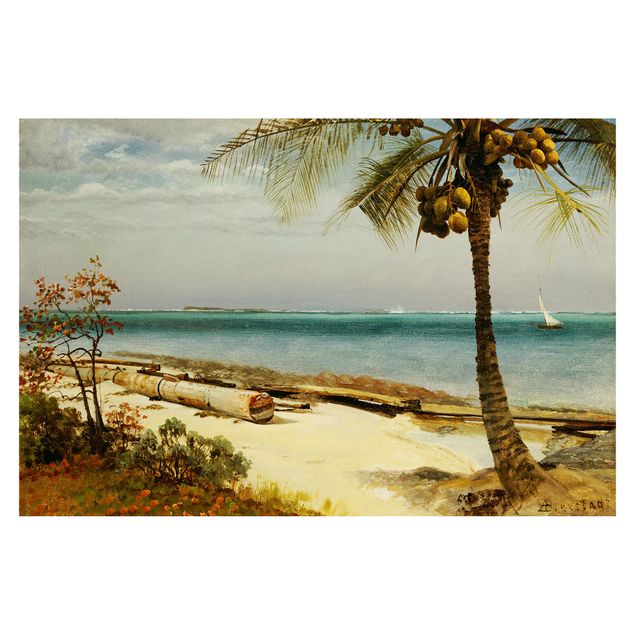 Wallpapers landscape Albert Bierstadt - Tropical Coast