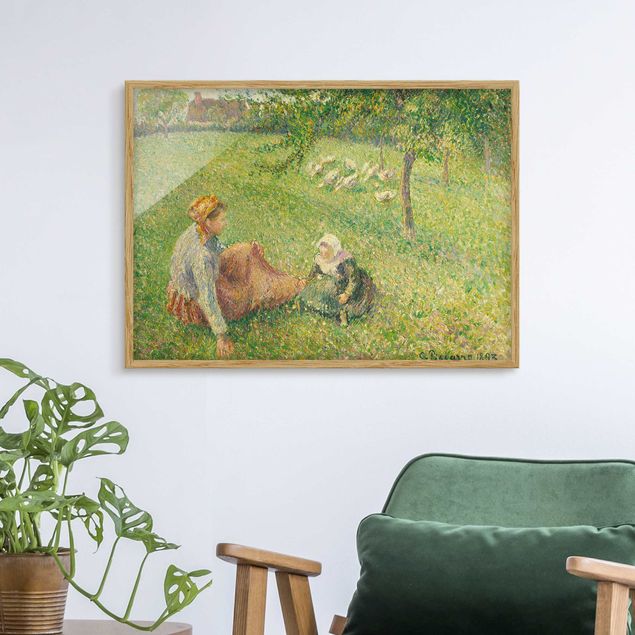 Pointillism Camille Pissarro - The Geese Pasture