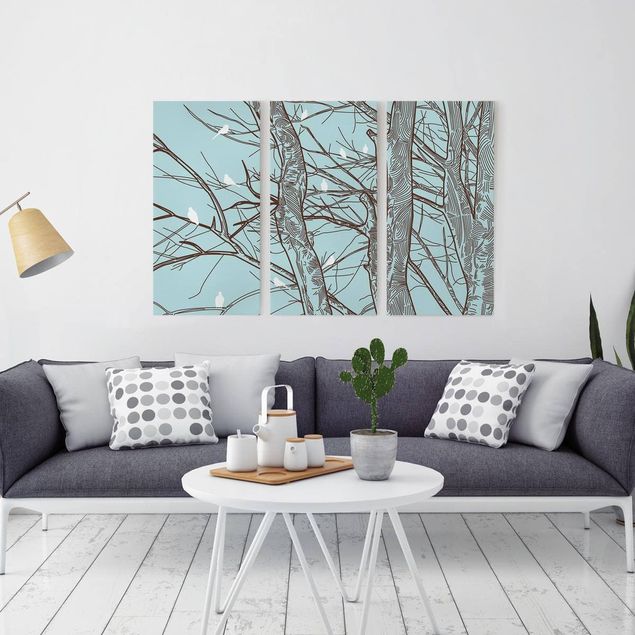 Trees on canvas Winter Trees