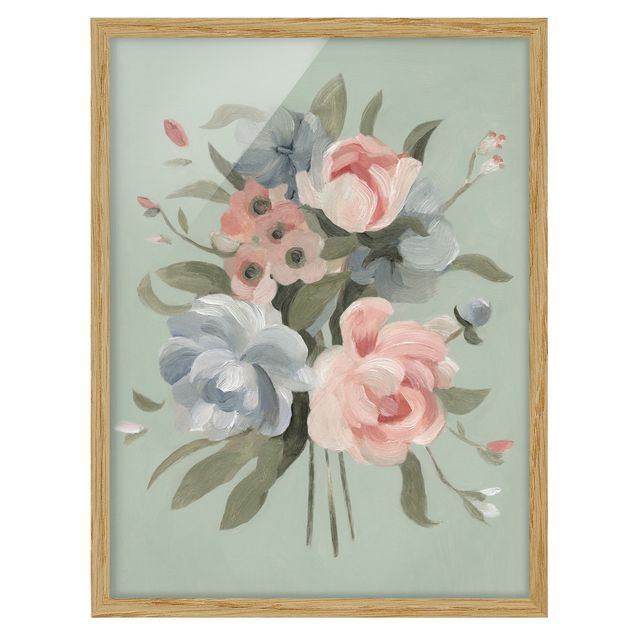 Flowers framed Bouquet In Pastel II