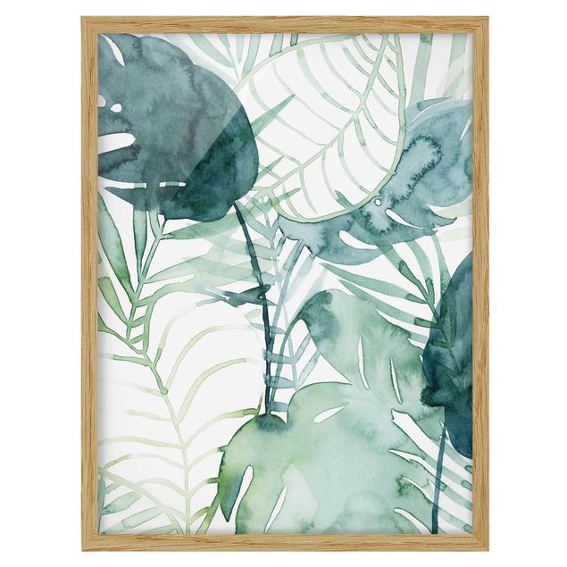 Flower pictures framed Palm Fronds In Water Color II