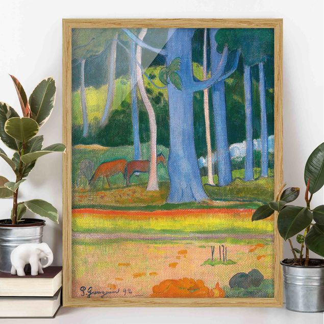 Kitchen Paul Gauguin - Landscape with blue Tree Trunks