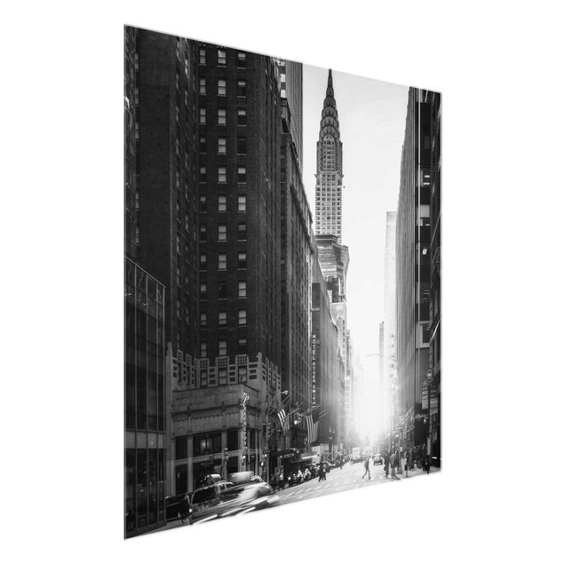 Glass prints architecture and skylines Lively New York