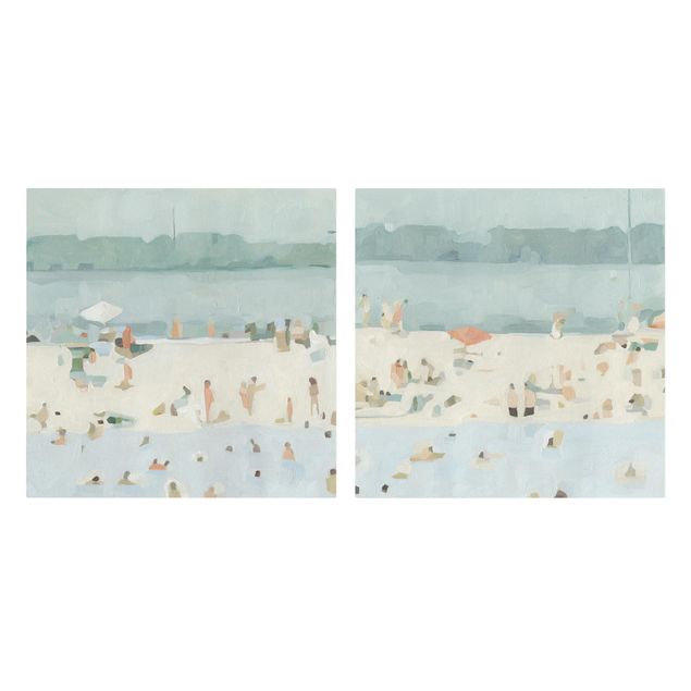 Contemporary art prints Sandbank In The Sea Set I