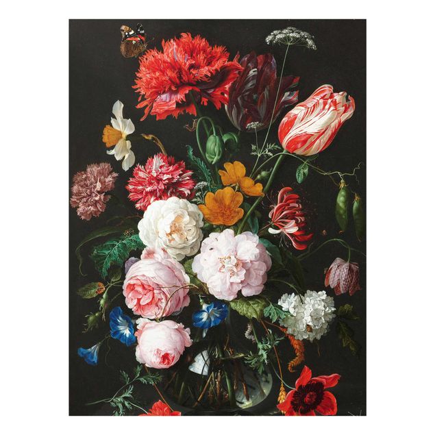 Art prints Jan Davidsz De Heem - Still Life With Flowers In A Glass Vase
