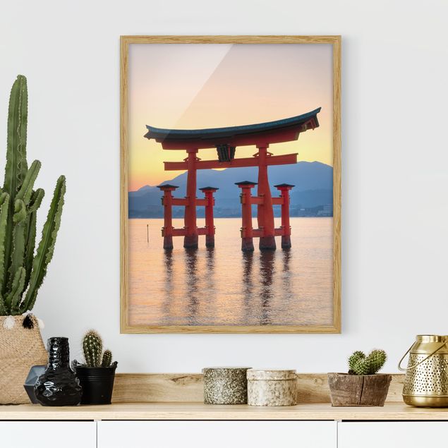 Prints landscape Torii At Itsukushima