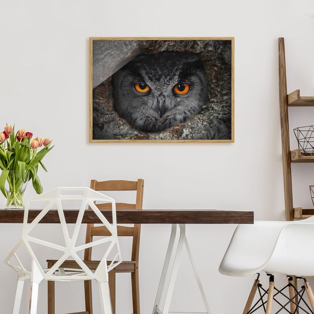 Prints abstract Watching Owl