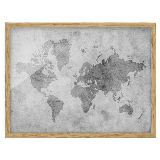 Prints maps Vintage World Map II