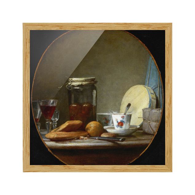 Art posters Jean-Baptiste Siméon Chardin - Jar of Apricots