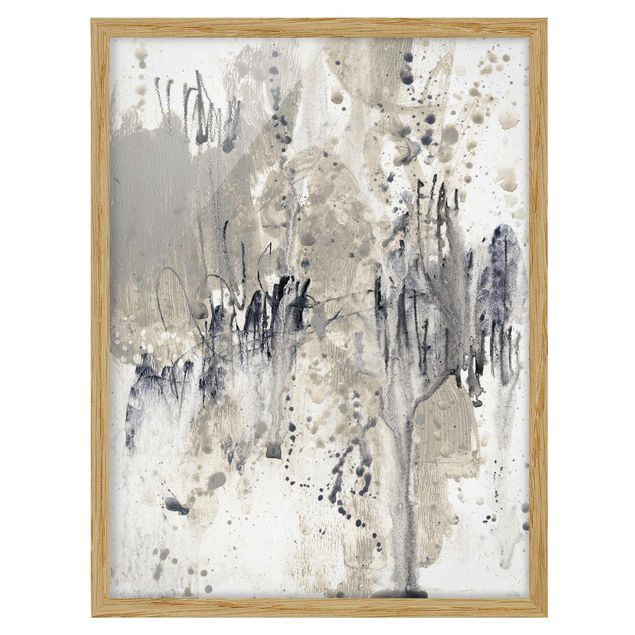 Framed abstract prints Tribute To Taupe II