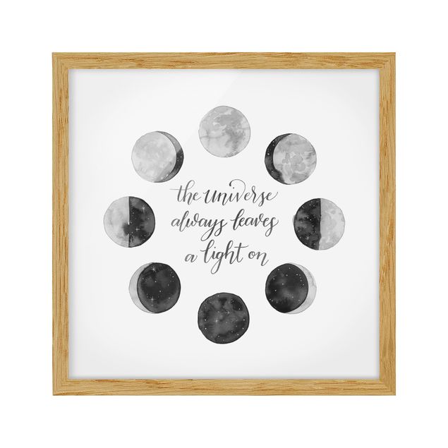 Modern art prints Ode To The Moon - Universe