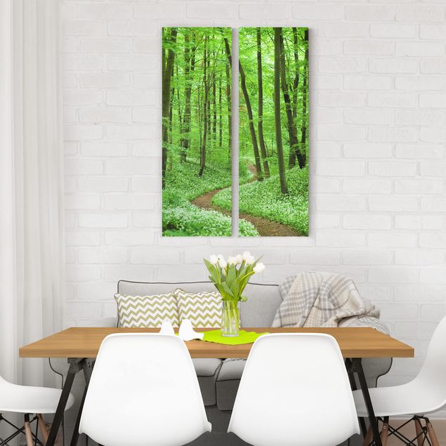 Prints landscape Romantic Forest Track