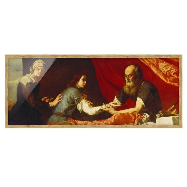 Art prints Jusepe De Ribera - Isaac Blessing Jacob