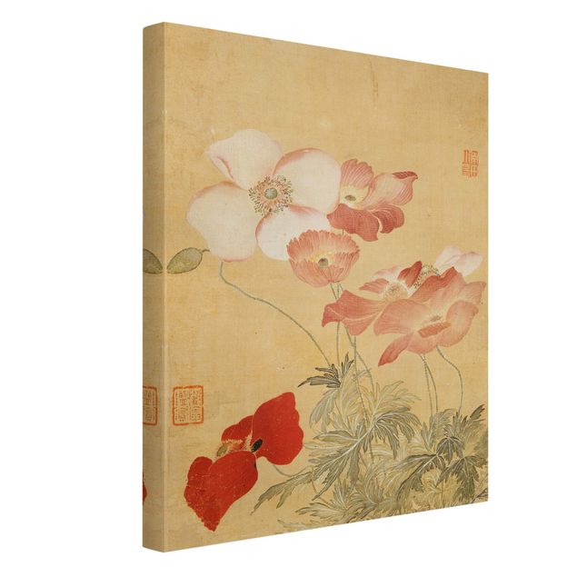 Poppy canvas Yun Shouping - Poppy Flower