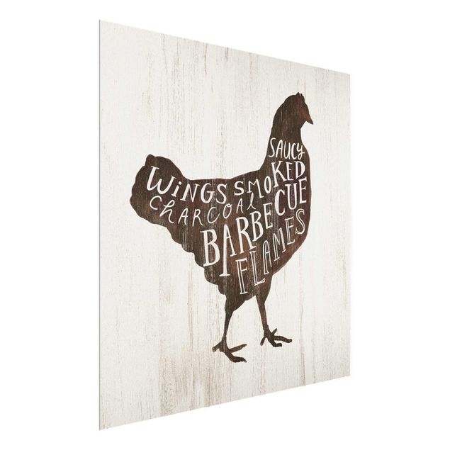 Contemporary art prints Farm BBQ - Chicken