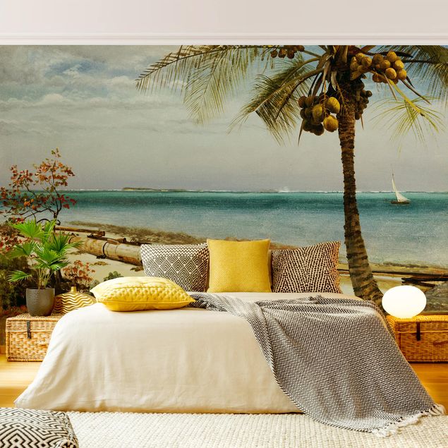 Contemporary wallpaper Albert Bierstadt - Tropical Coast