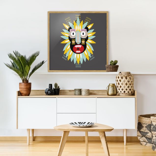 Art posters Collage Ethnic Mask - King Kong