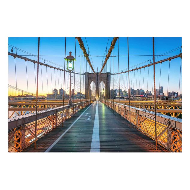 Contemporary art prints Dawn On The Brooklyn Bridge