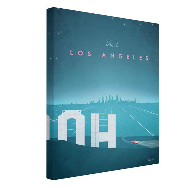 Prints vintage Travel Poster - Los Angeles