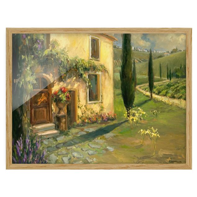 Modern art prints Italian Countryside - Cypress