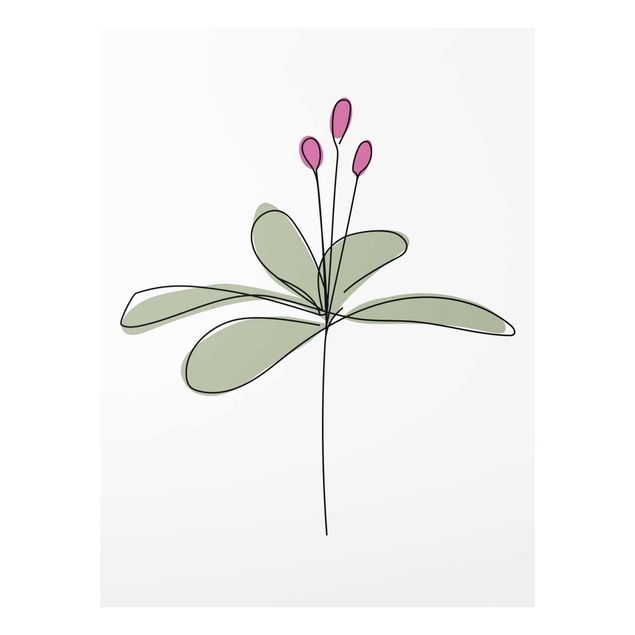 Floral canvas Lily Line Art