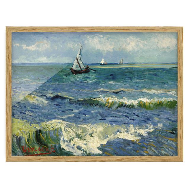 Impressionist art Vincent Van Gogh - Seascape Near Les Saintes-Maries-De-La-Mer